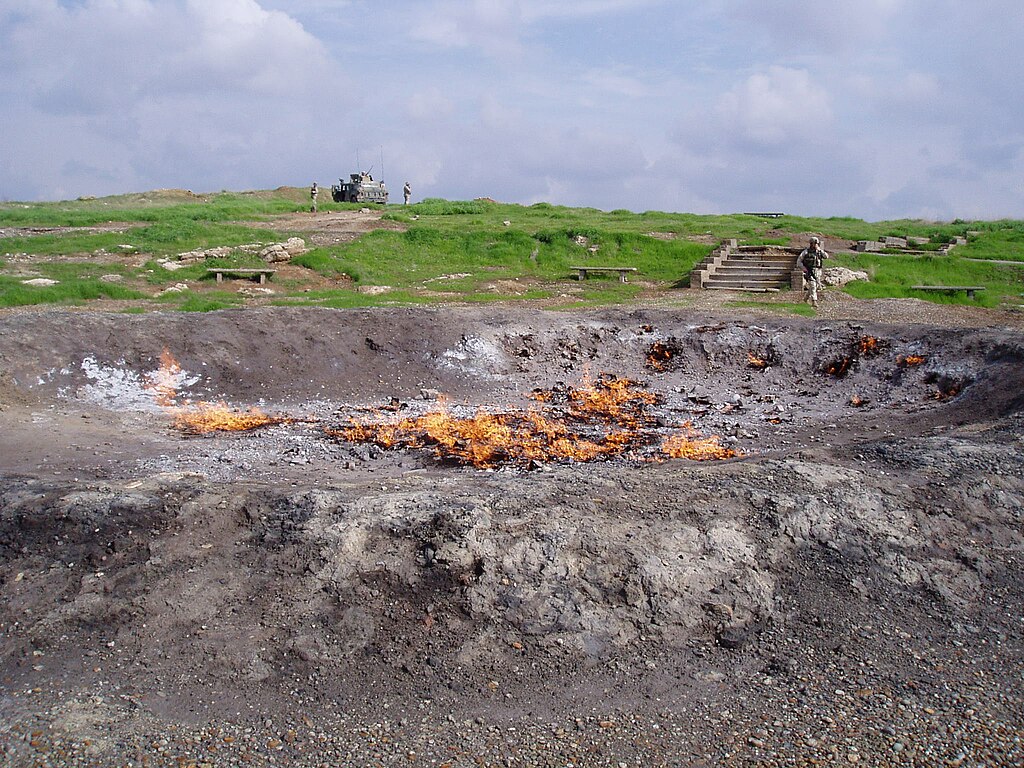 Eternal Fire of Baba Gurgur, Kirkuk, Iraq.