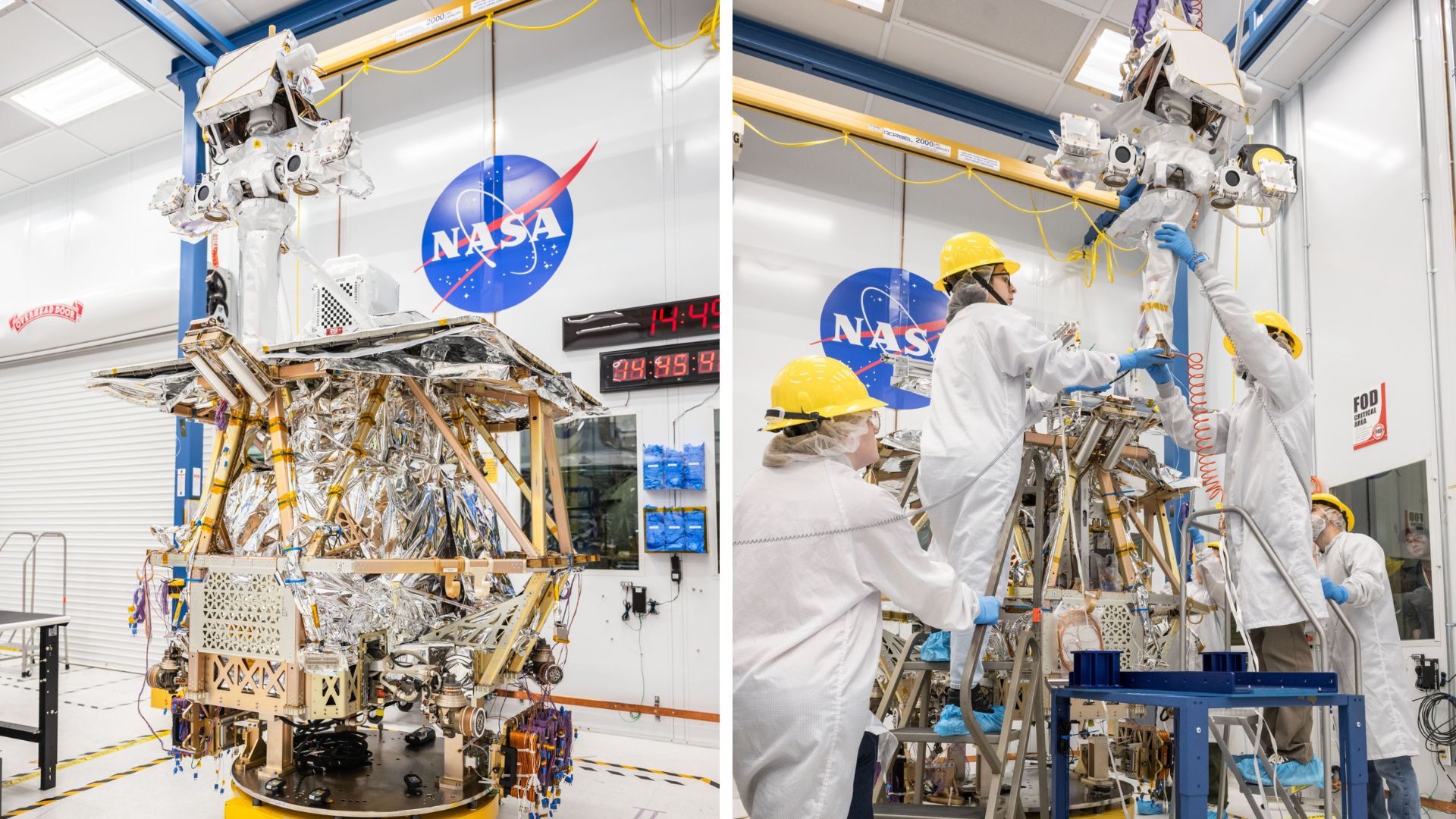 Photos: NASA's robotic lunar rover gets a mast, high-tech cameras ...