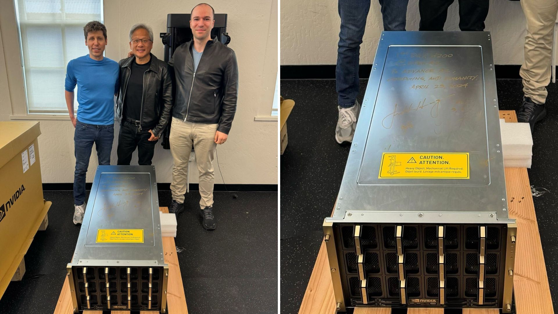 OpenAI receives the world's most powerful AI GPU from Nvidia CEO ...