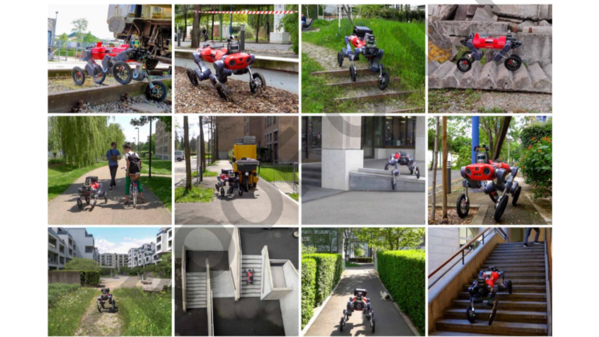 Deployments of the ETH Zurich's robot in urban environments. 