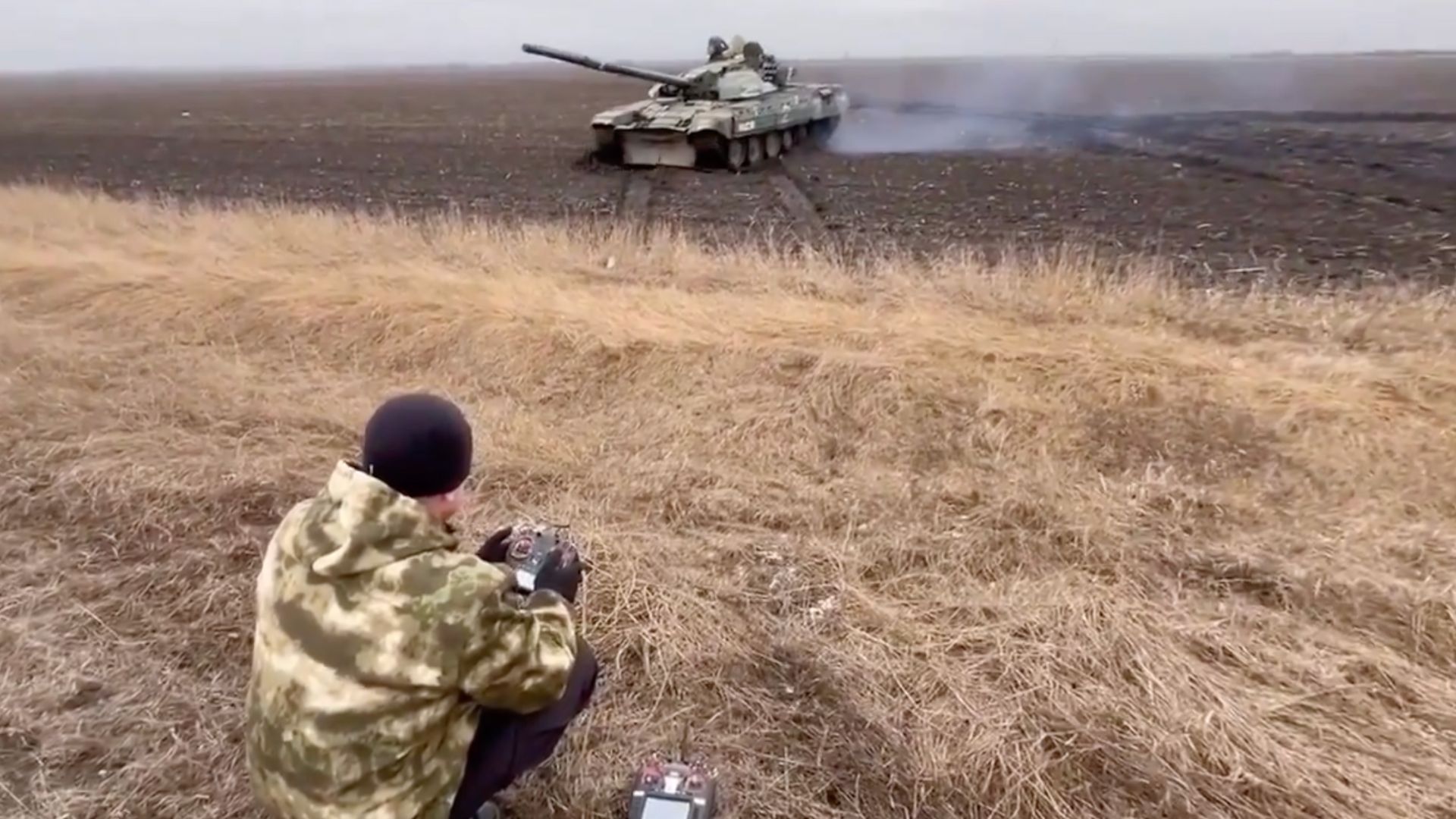 Russia turns captured Ukrainian tank into remote killer with FPV eyes