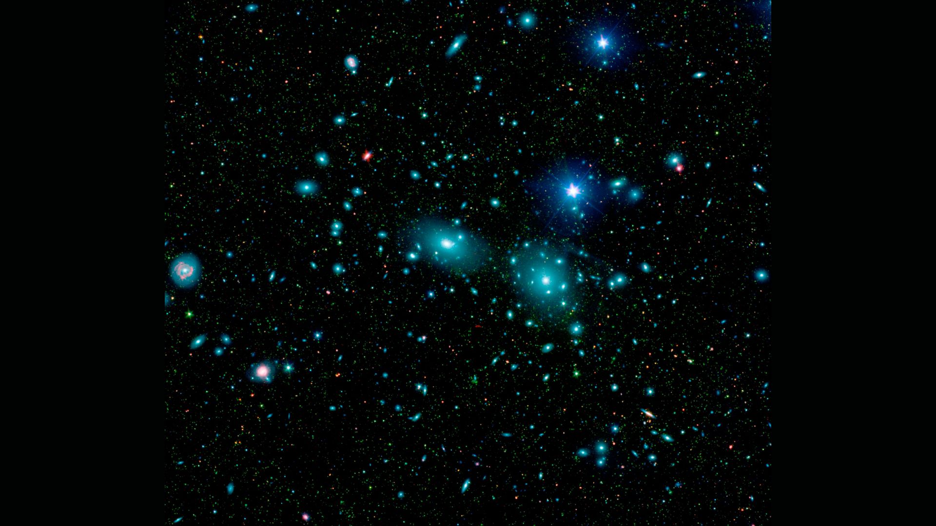 Image en fausses couleurs prise par la NASA avec le télescope spatial Spitzer.