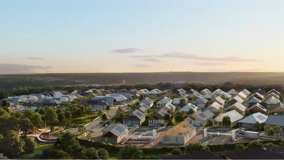 The world’s largest 3D-printed residential district with 100 houses is nearing completion