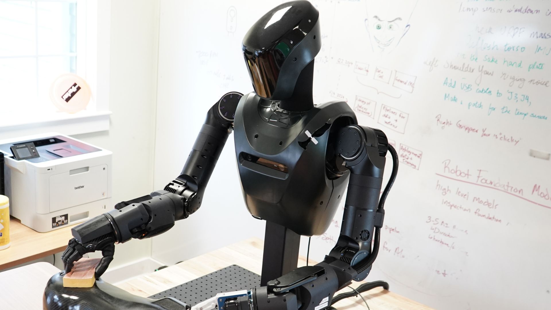 Alex is an humanoid robot aimed to transform workplaces by automating tasks and solving complex problems, boosting productivity and efficiency.