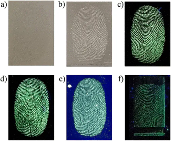 Fluorescent nanomaterial for use with out lab, can turn into forensics