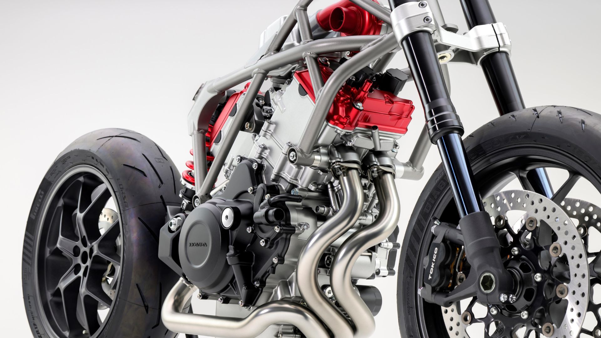 Photos: Honda unveils world-1st V3 bike engine with electric