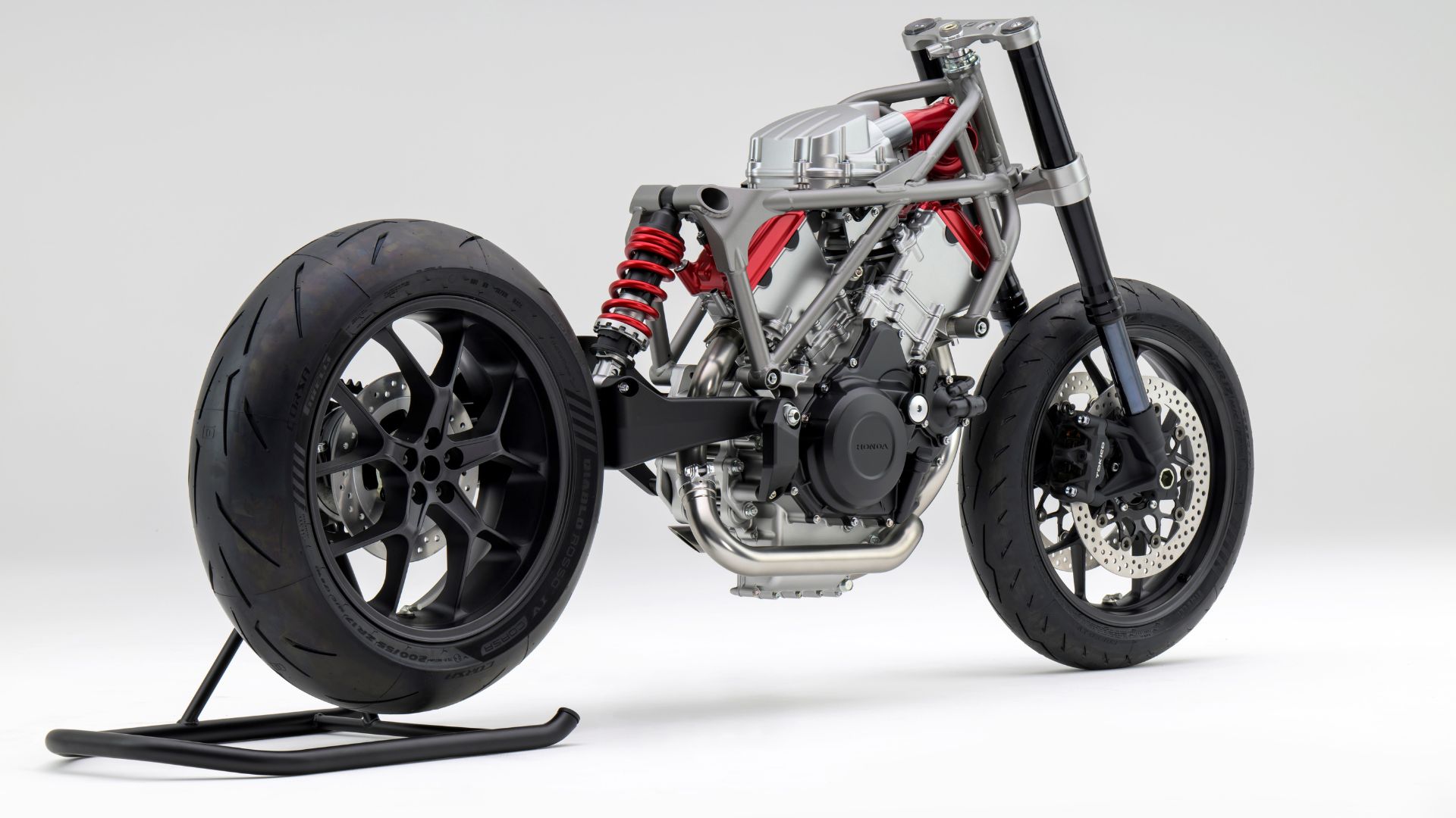 Photos: Honda unveils world-1st V3 bike engine with electric