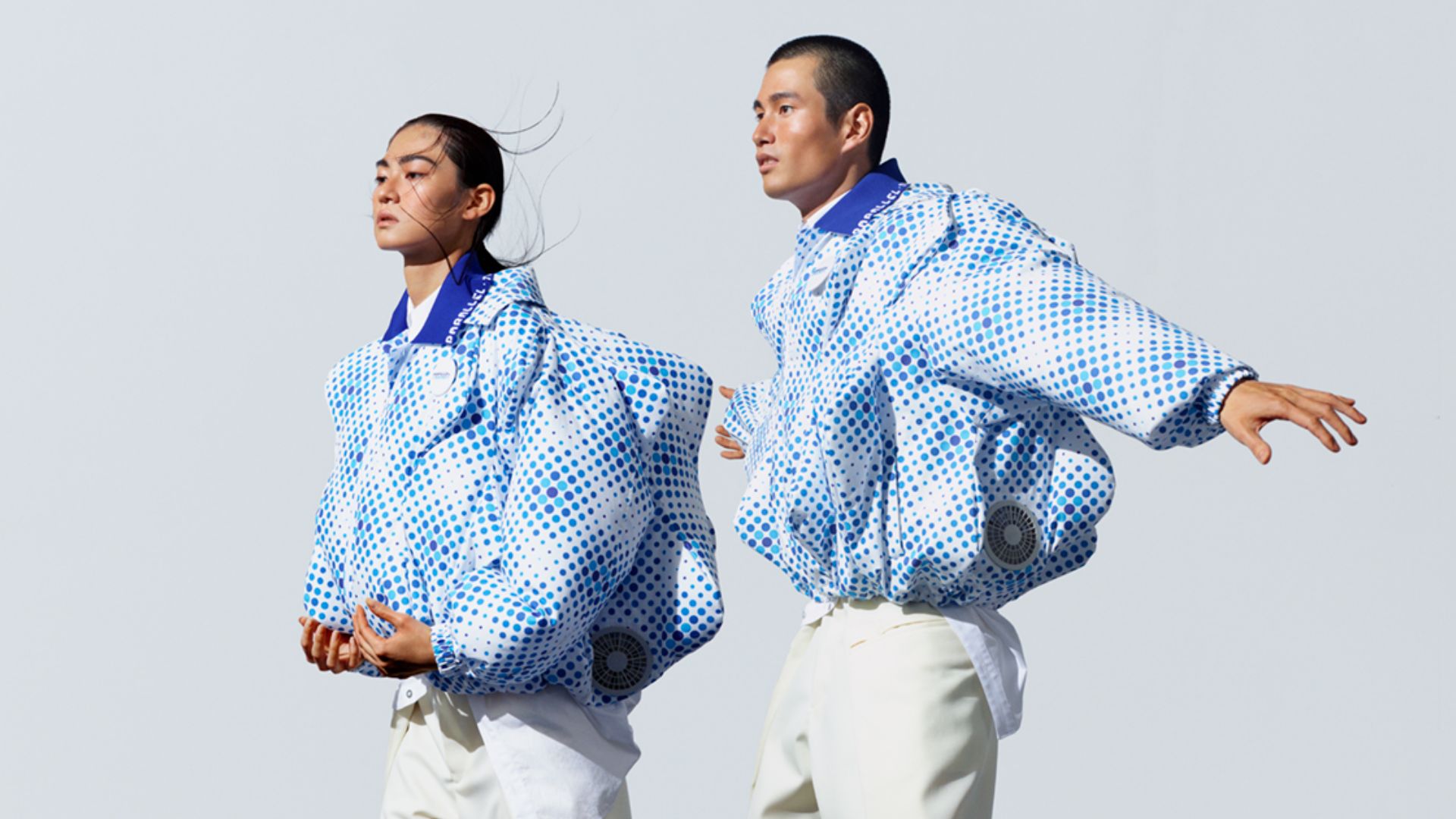 Photos: Time travel-vibe assured with built-in fan uniform for workers