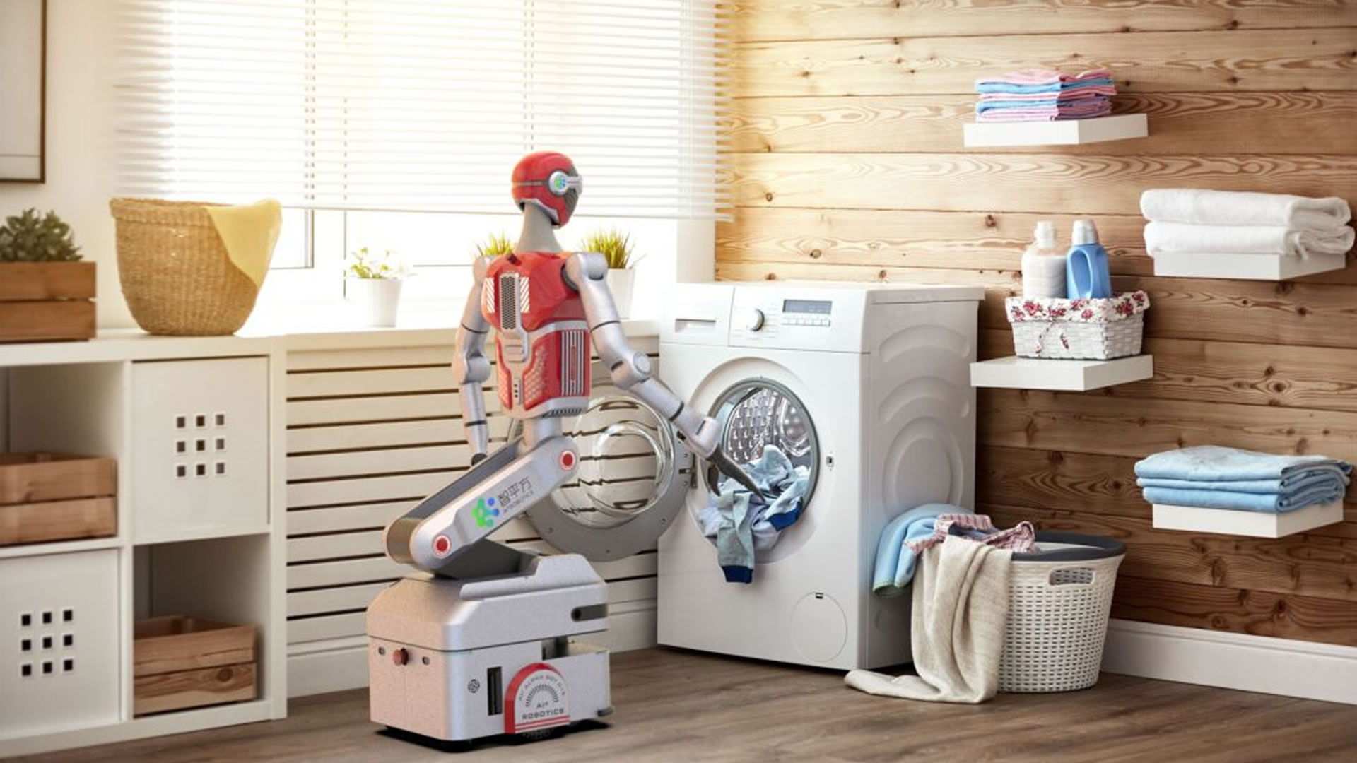 Robot hình người của Trung Quốc có thể gieo xúc xắc, phục vụ trà và rửa bát đĩa