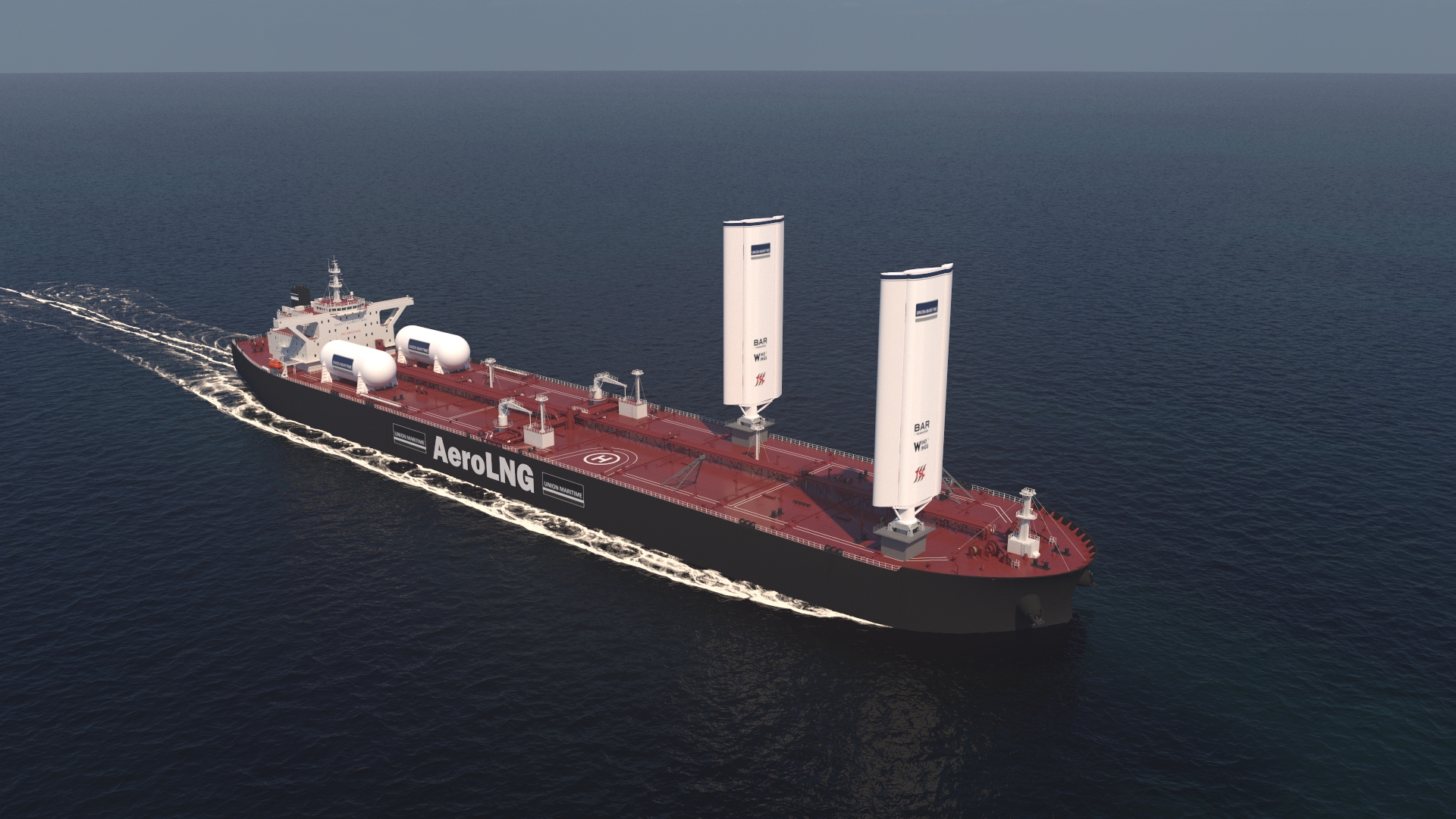 Massive 123-foot wind wings to propel giant tankers and slash CO2