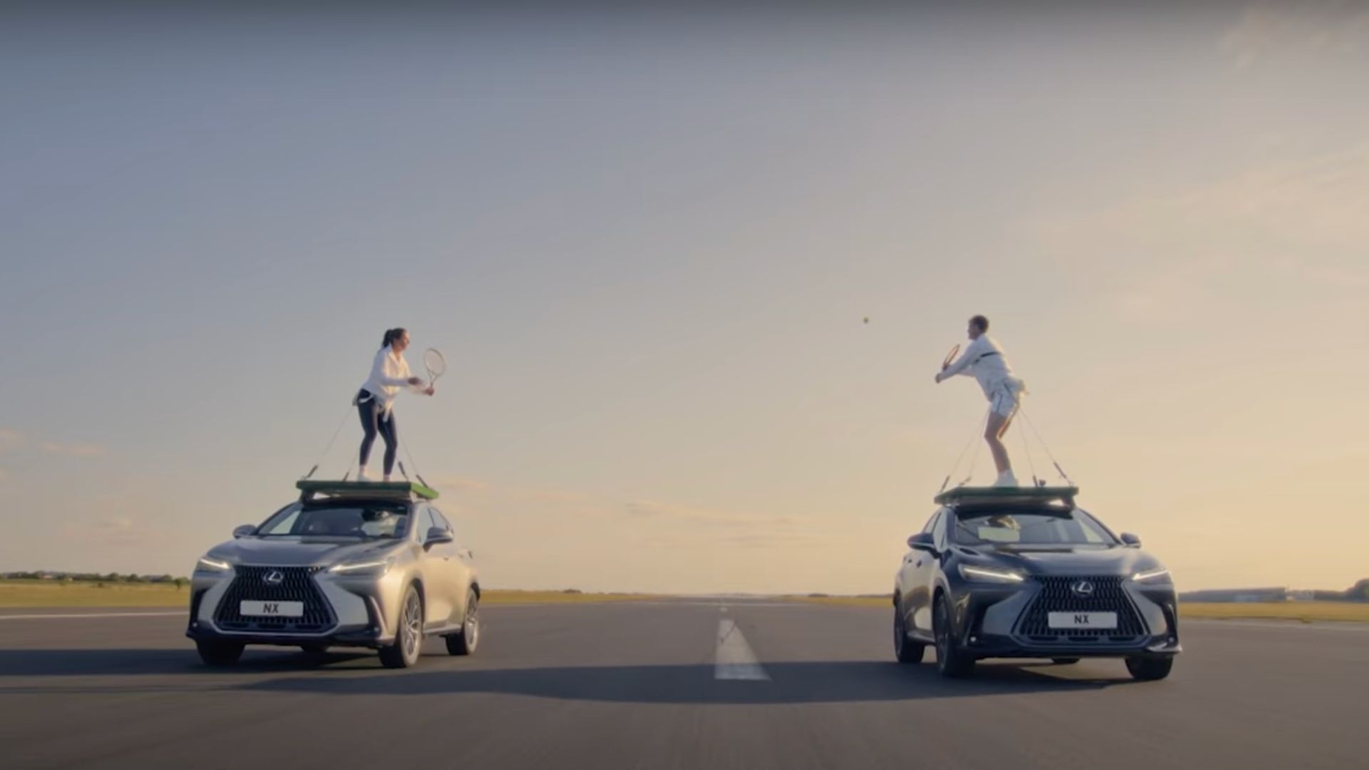 Tennis duo breaks 2 records with 101-shot rally atop speeding SUVs