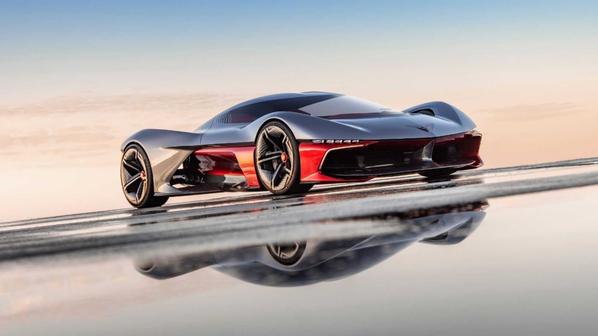 GM unveils wild electric Corvette concept that opens like a spaceship