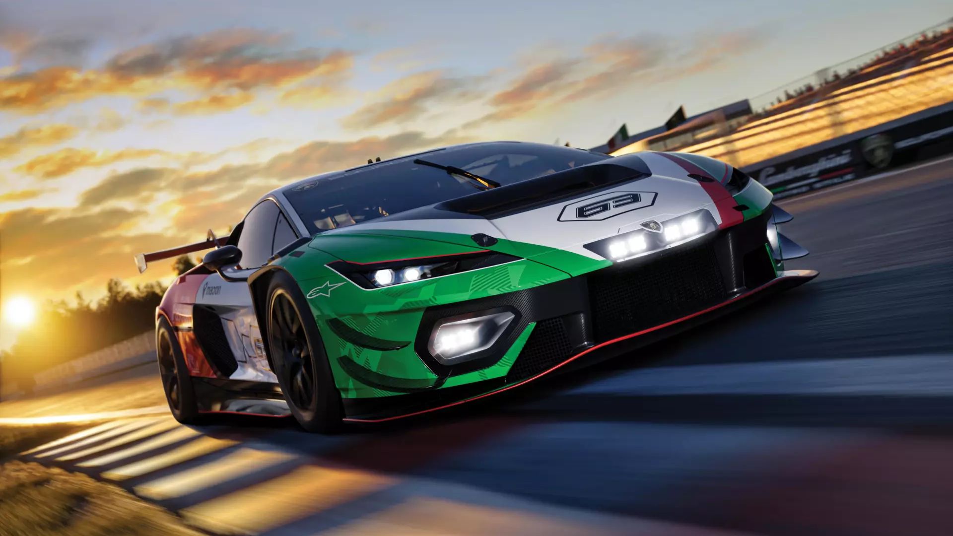 Lambo chuẩn đường đua trang bị động cơ V8 tăng áp kép, loại bỏ hệ thống hybrid để tập trung thuần túy cho đua xe