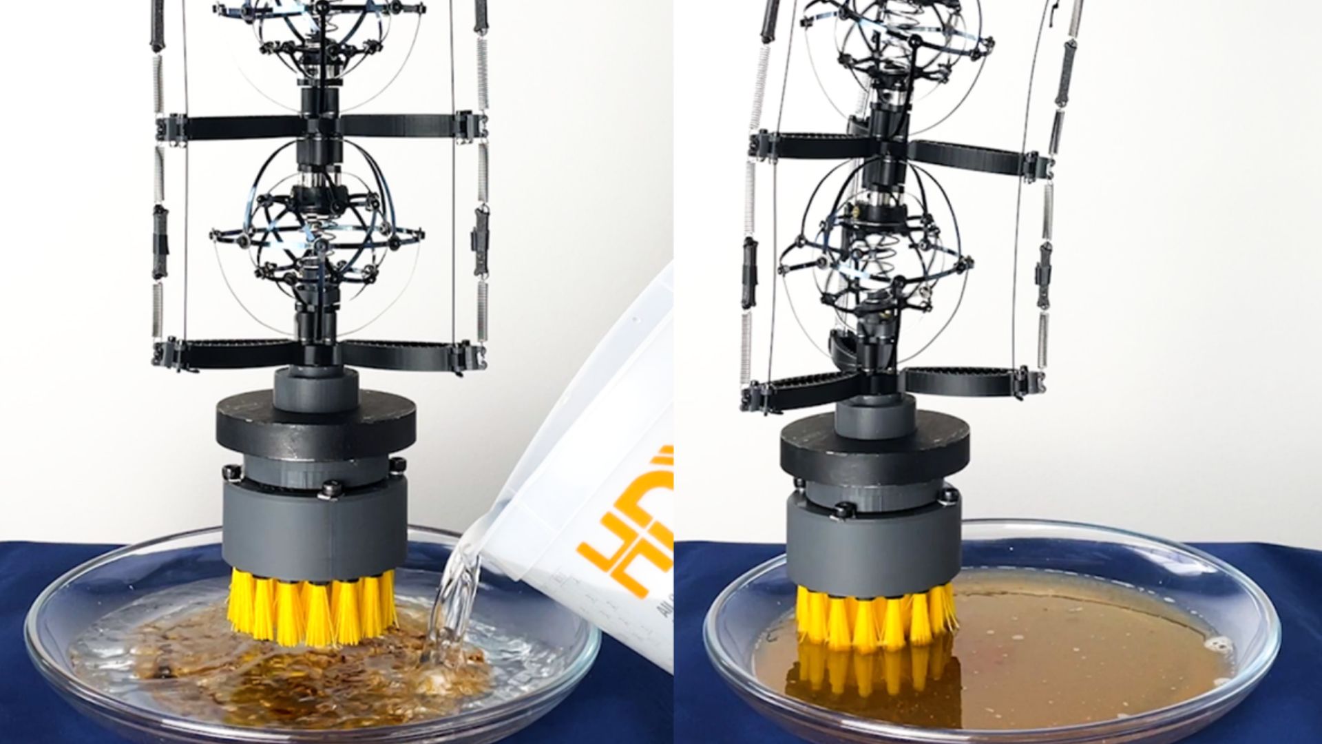 Cánh tay robot mềm mới cọ rửa nhà vệ sinh và bát đĩa với lực mạnh như khoan điện