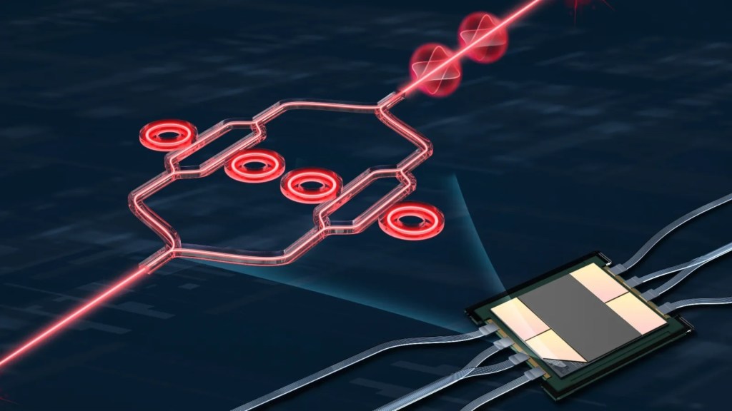 Hair-thin chip transfers 100 million books in 7 minutes with just a spark of power