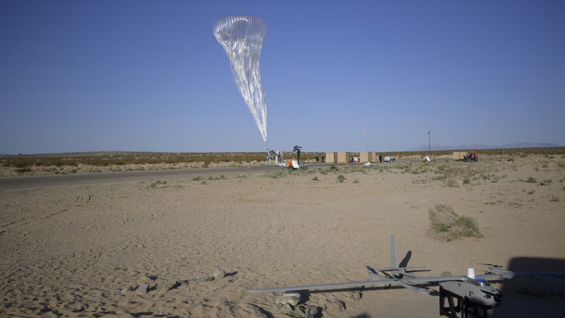 Navy tests hydrogen balloon with drone for surveillance capability
