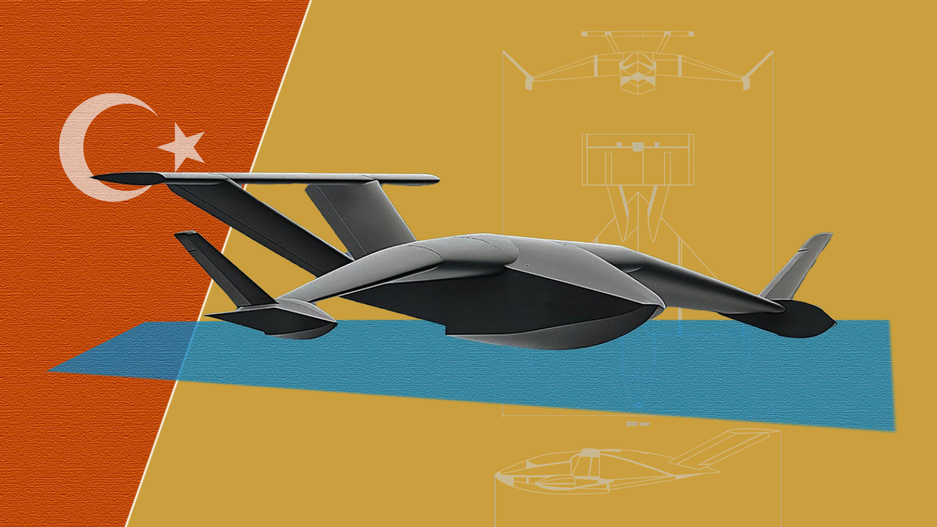 Thổ Nhĩ Kỳ hồi sinh Ekranoplan như một drone thông minh bay sát mặt biển