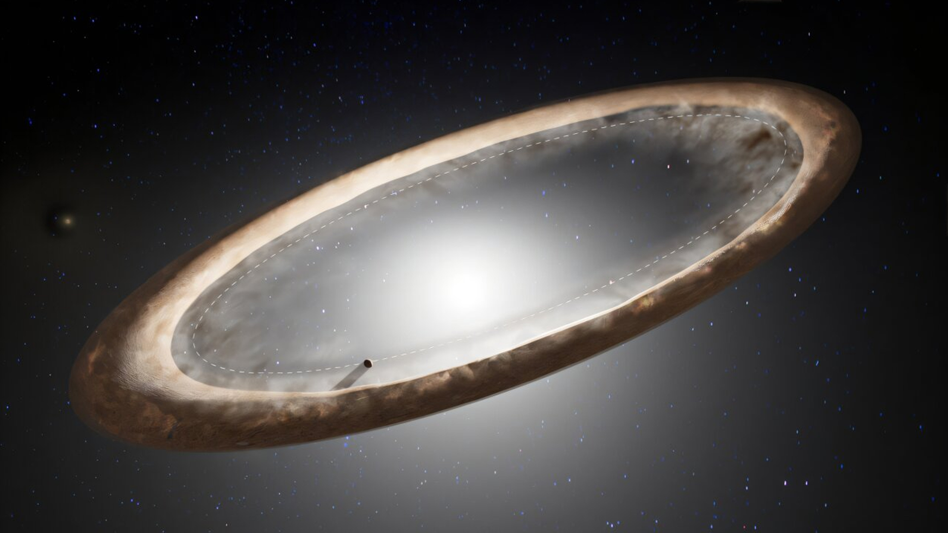 Astronomers decipher the eccentric dance of dust around the Fomalhaut star’s ring