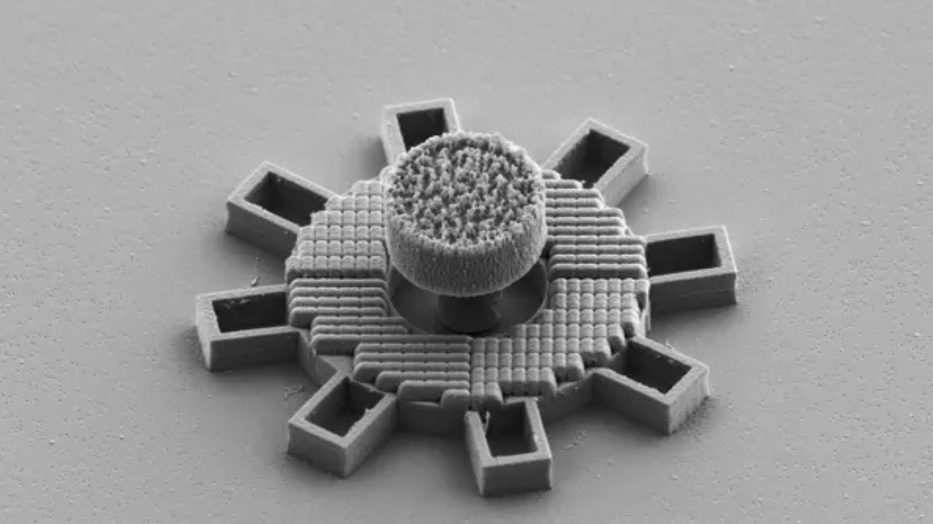 Smallest on-chip motors that fit inside a strand of hair developed