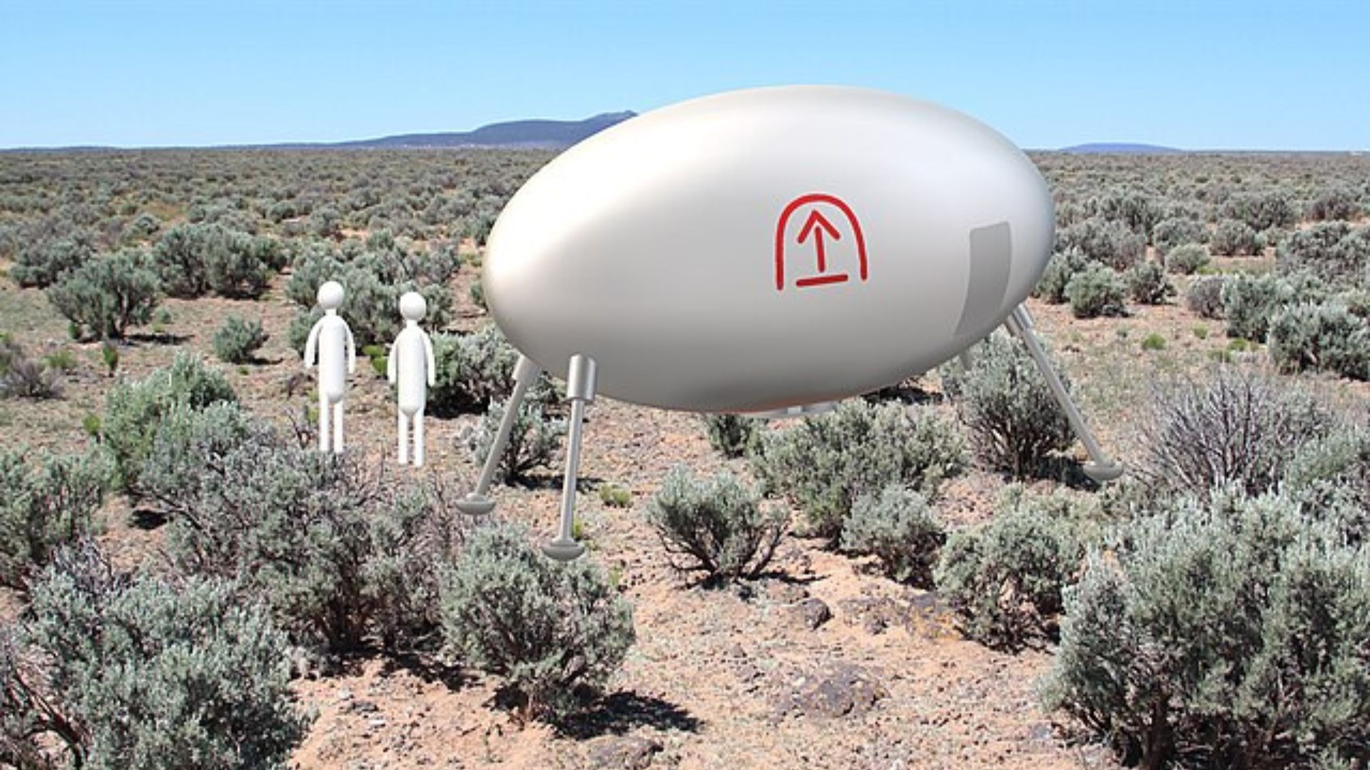 Illustration of the Socorro UFO incident