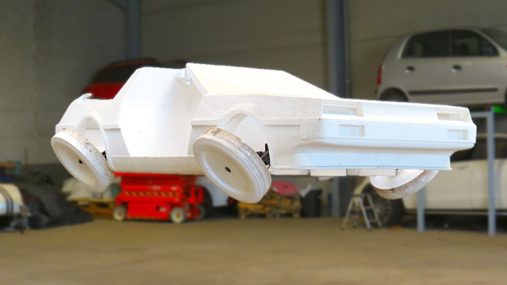 DeLorean recreated with drones, lifts off like 'Back to the Future'