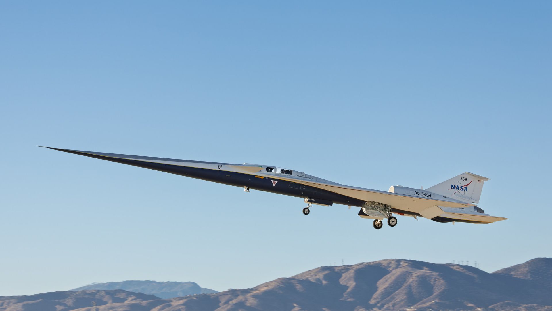 X-59: NASA's silent supersonic jet completes historic first flight