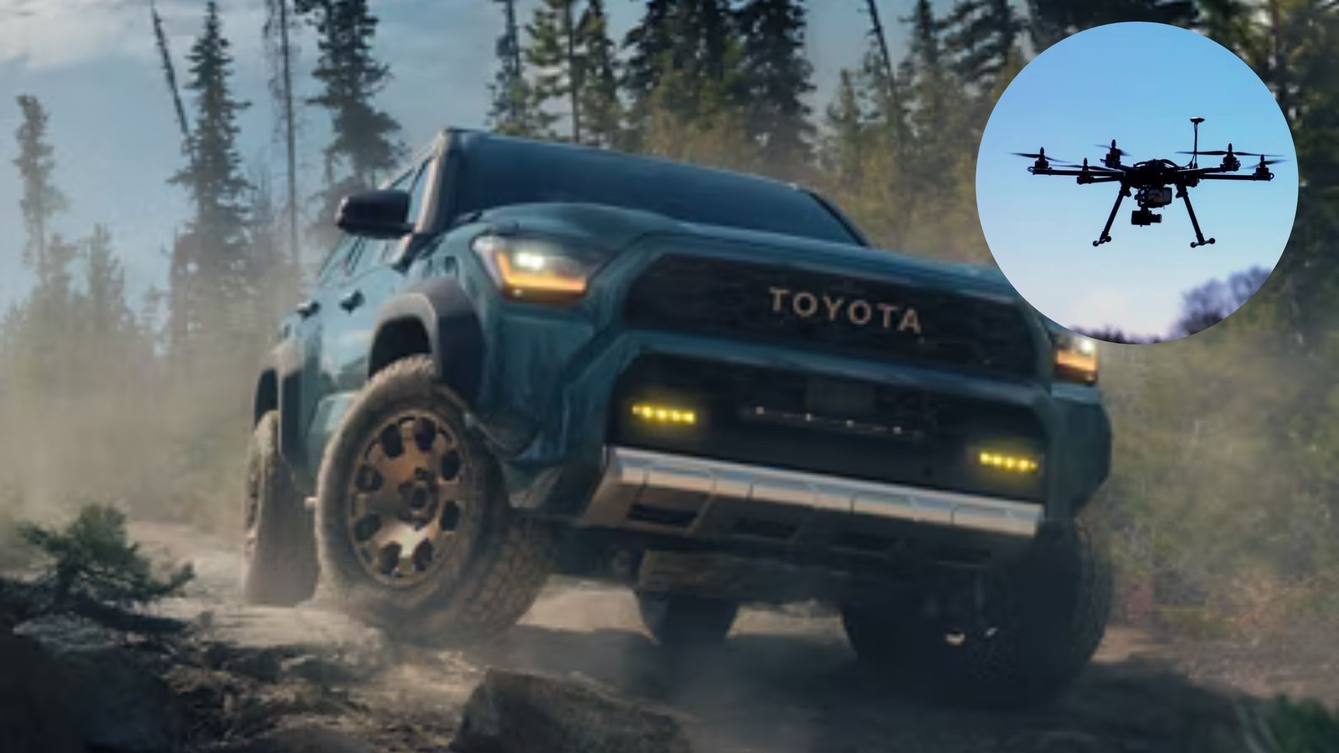 Toyota drone scouts to help drivers navigate off-road terrain from sky
