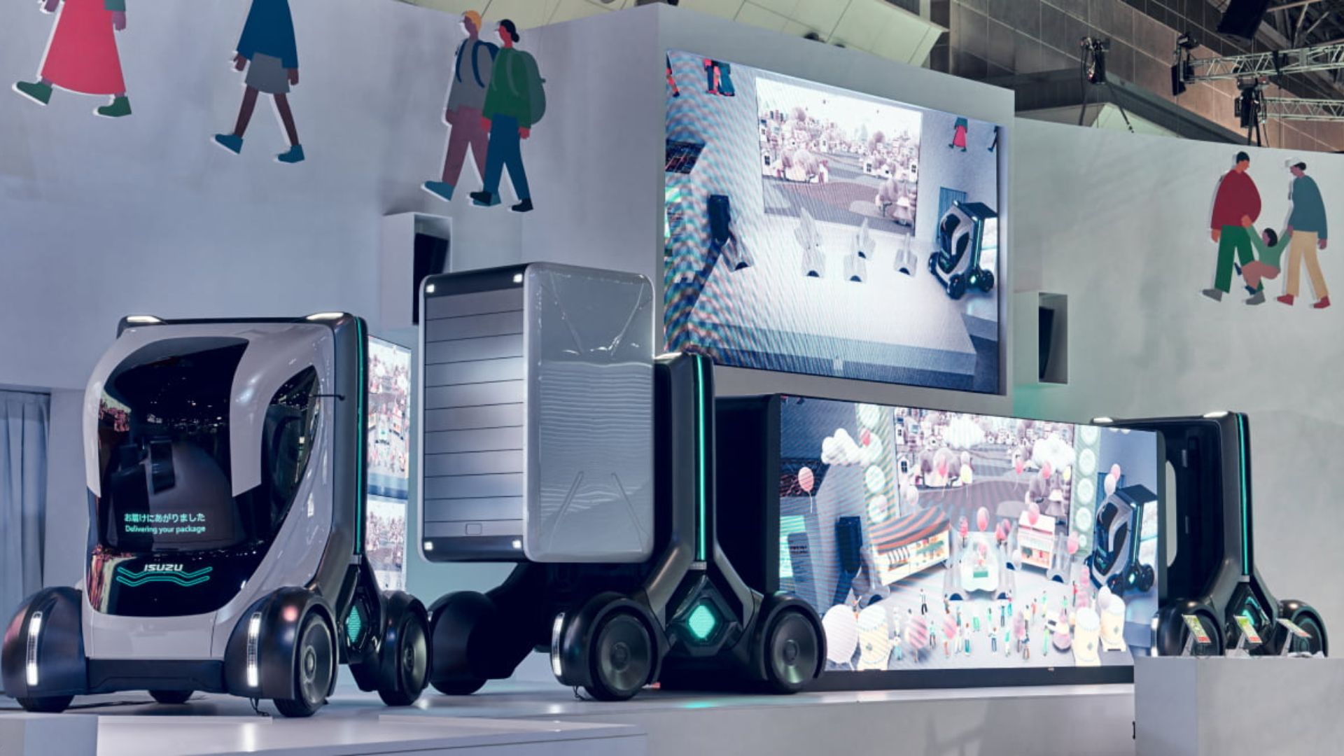 Xe tải mô-đun mới có thể kéo dài và thu nhỏ thân xe, bánh xe để phù hợp với mọi loại hàng hóa