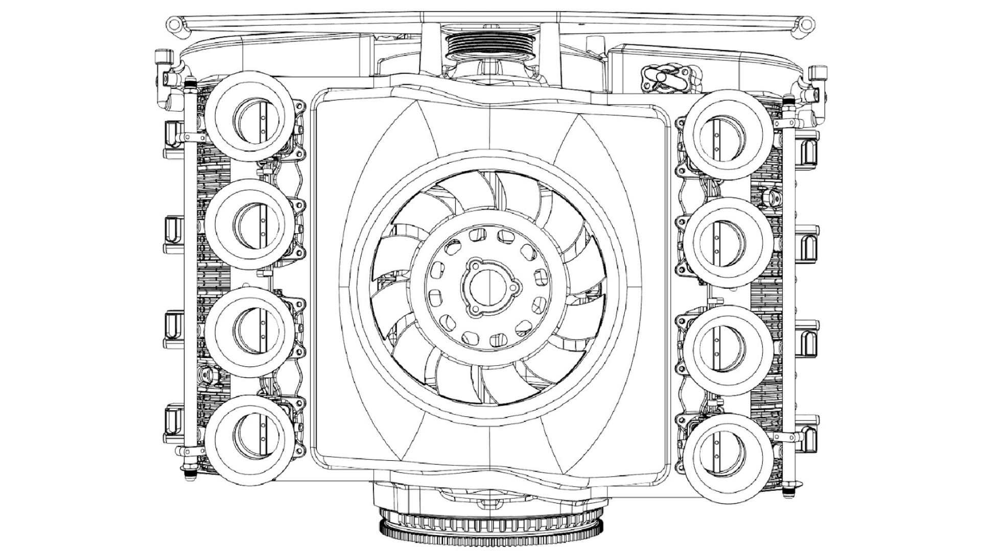 Este motor boxer de 5,3 L traz a engenharia refrigerada a ar de volta ao cenário dos supercarros Seu design de quatro comandos de válvulas e 32 válvulas gira como um motor de corrida, ao mesmo tempo em que oferece uma potência ampla e utilizável.