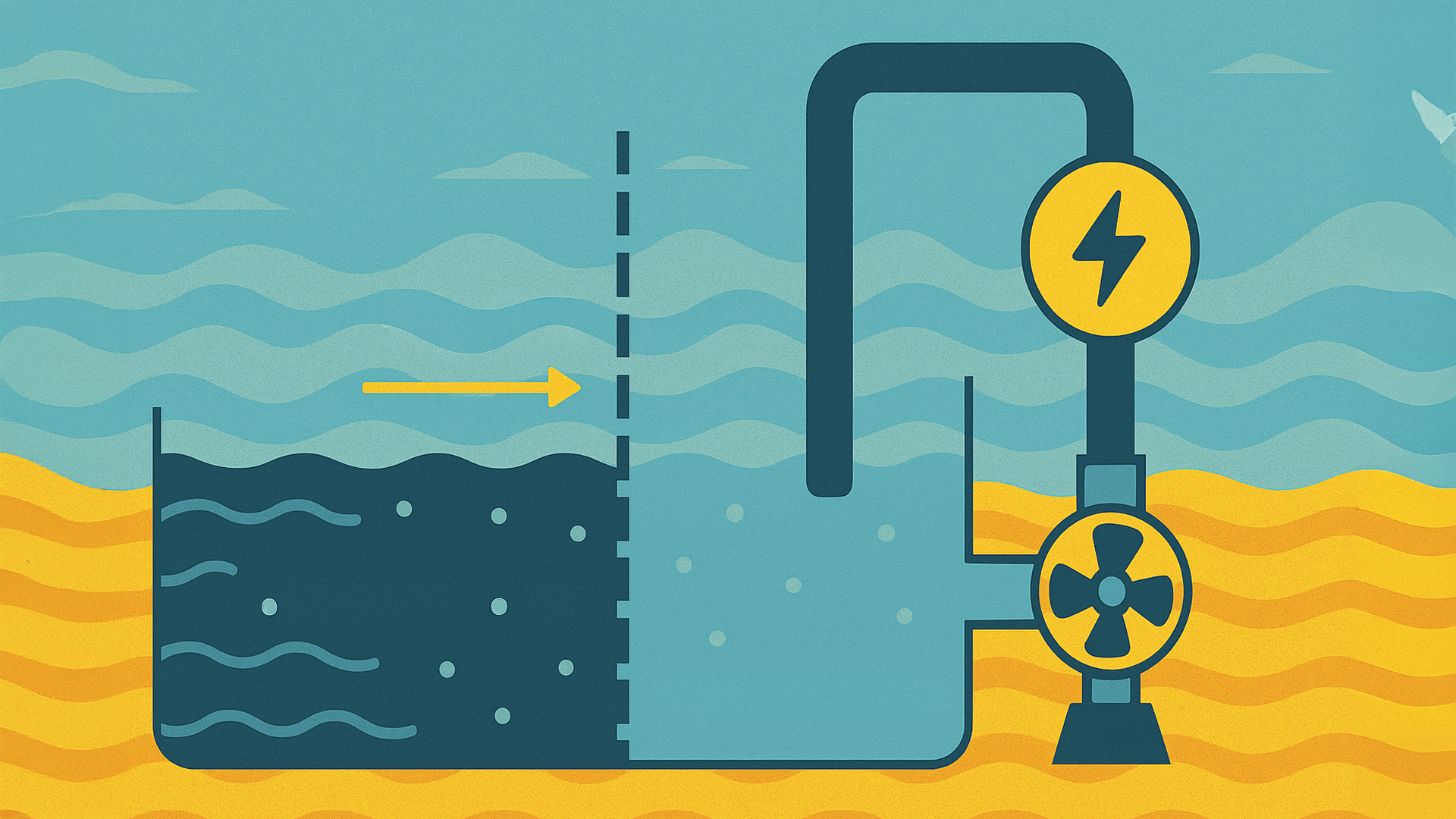 Năng lượng thẩm thấu có thể cạnh tranh với năng lượng mặt trời và gió về chi phí và quy mô không?