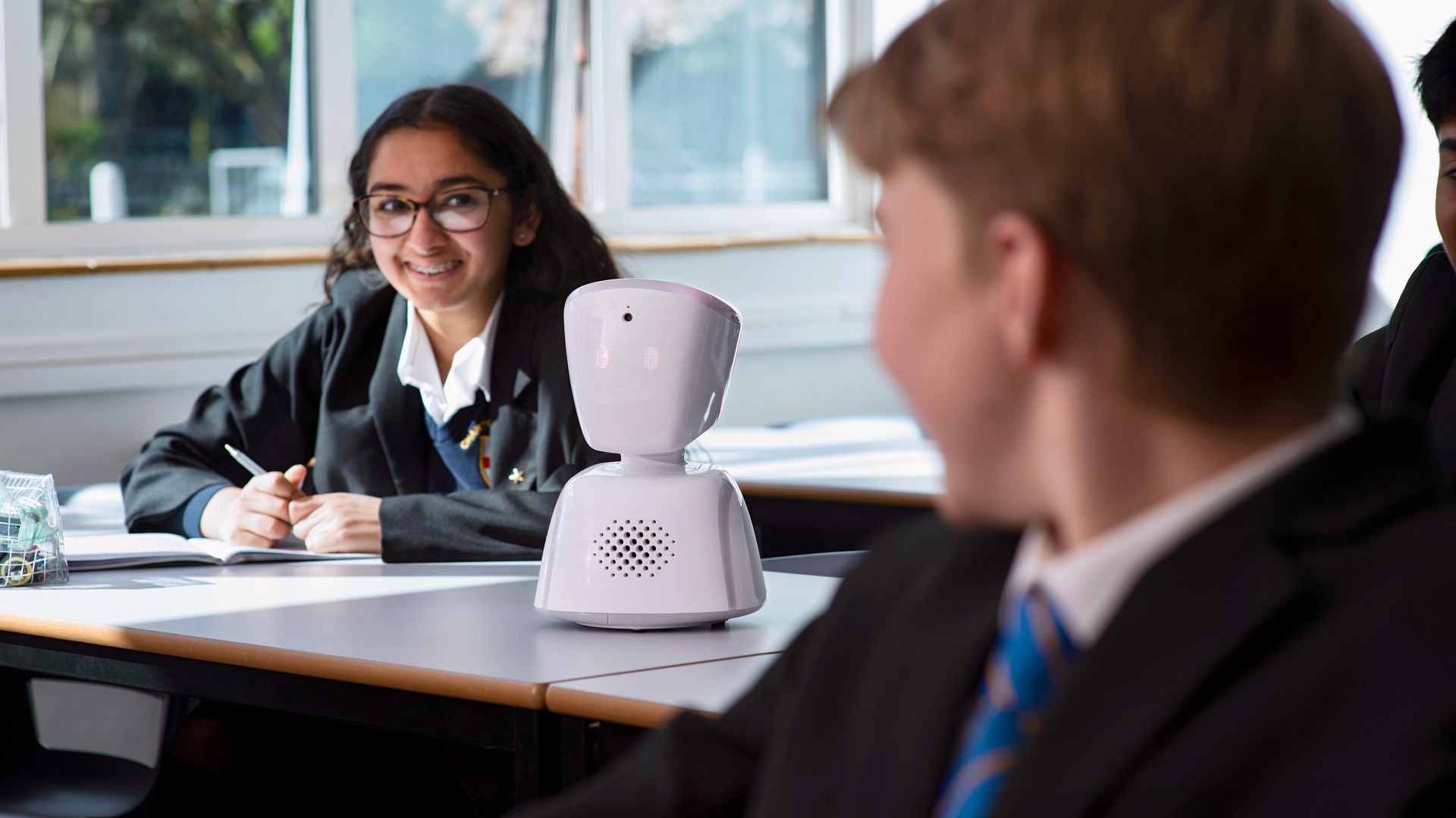 Tiny ‘lifeline’ robot with 360° mobility comforts sick, vulnerable school kids in UK