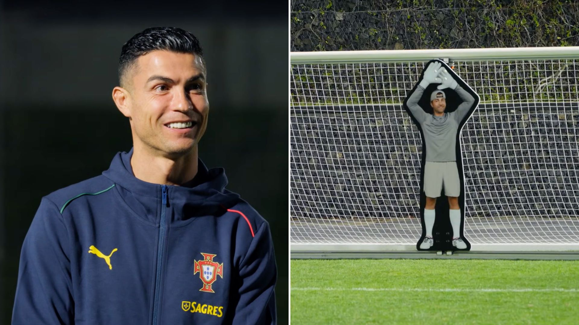 Video: Cristiano Ronaldo đối đầu với thủ môn robot nhanh như chớp