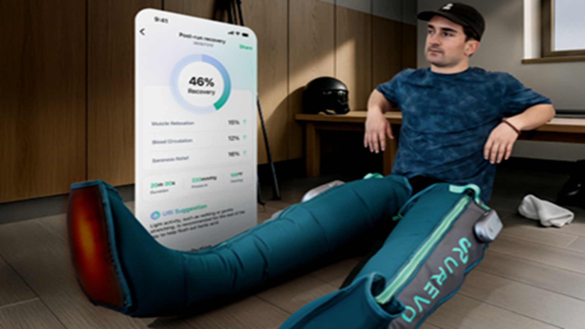 World’s first AI-powered wireless recovery boots pump heat for pro-level leg muscle therapy