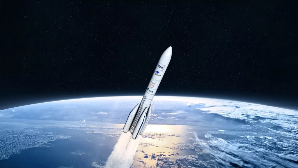 Europe’s most powerful rocket to lift off with four boosters for Amazon mission
