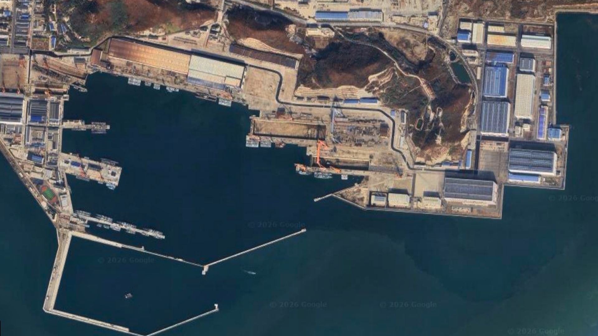 China’s new nuclear‑powered attack submarine under construction, satellite images show