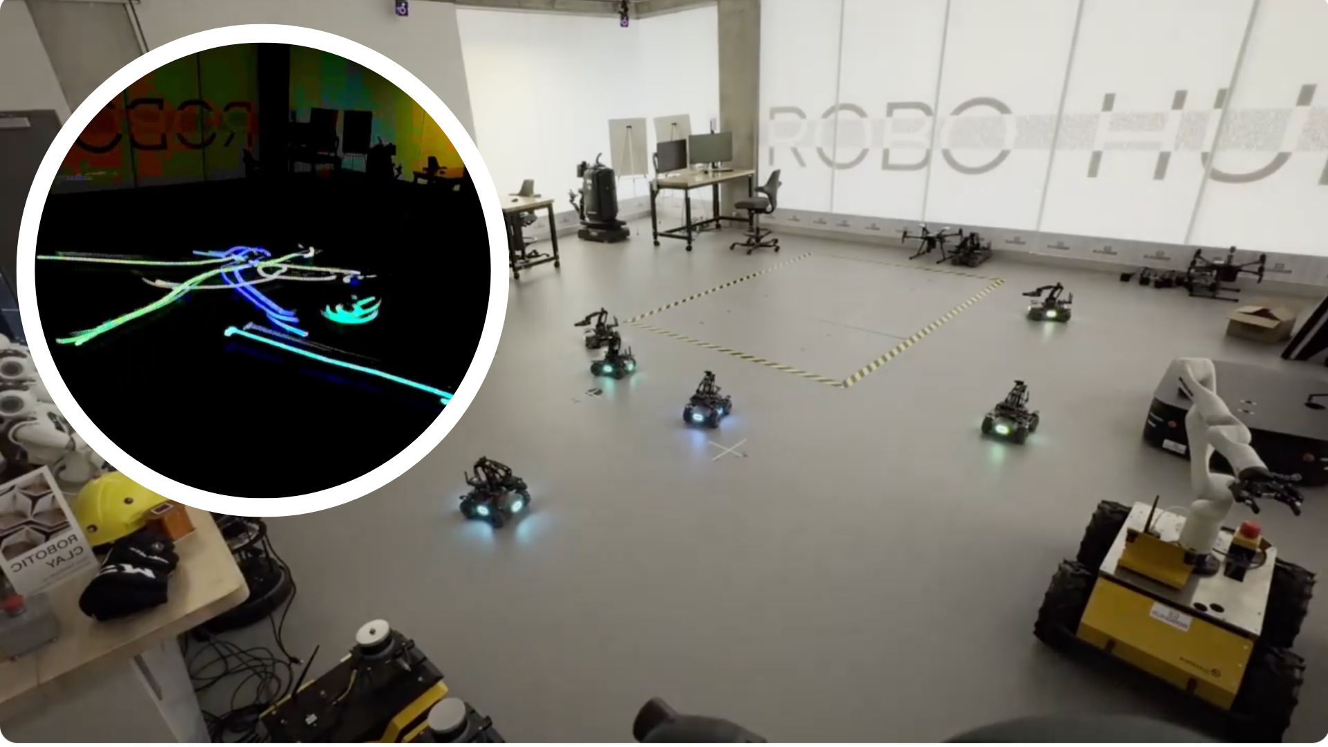 Đàn robot điều khiển bằng âm nhạc tạo ra nghệ thuật ánh sáng hợp tác cùng con người