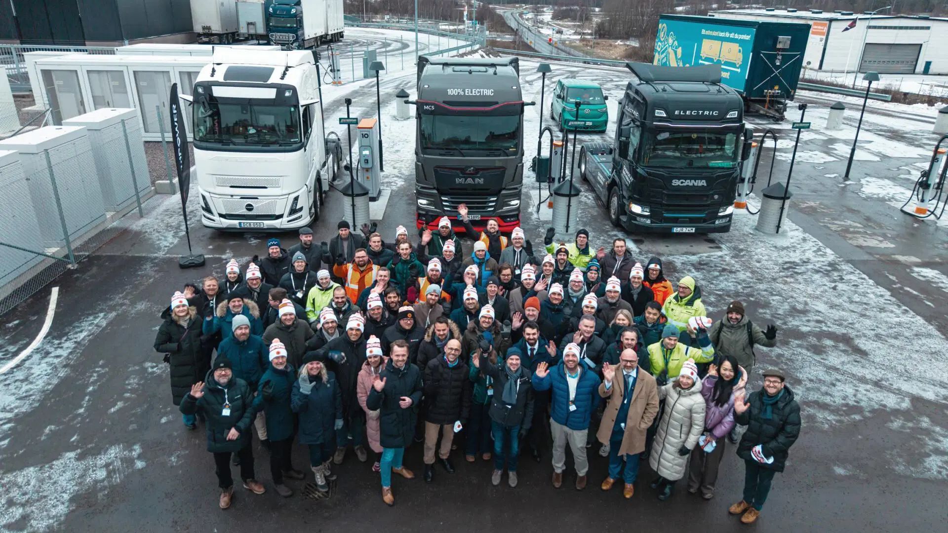 European electric trucks demonstrate megawatt charging in subzero conditions