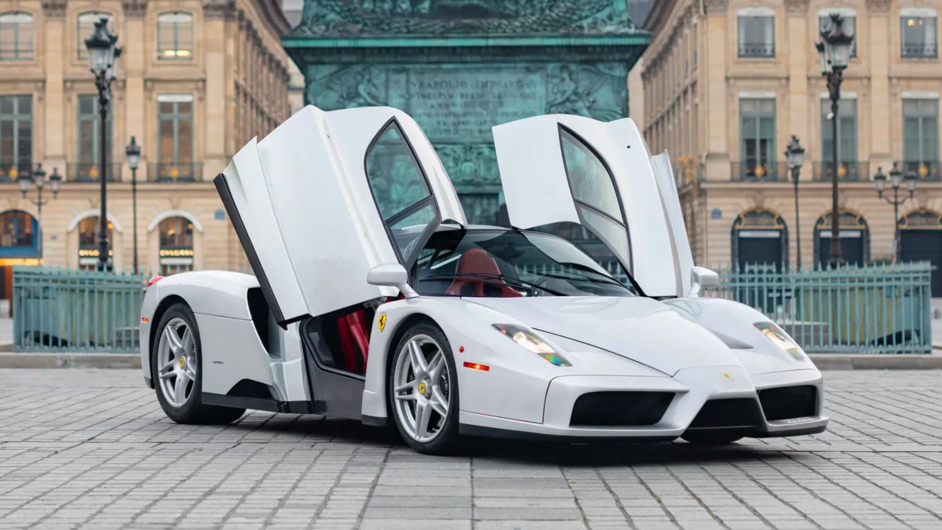Photos: Extremely rare silver Ferrari Enzo with V-12 engine and 660 hp up for sale