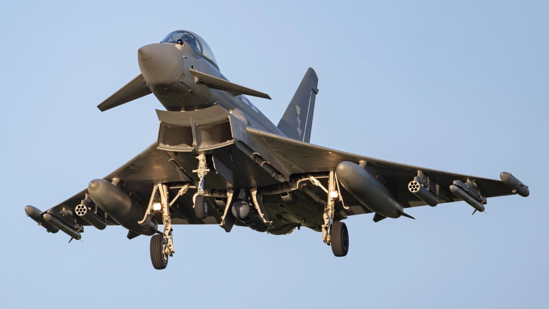 Eurofighter Typhoon Conducts Test of Laser-Guided Counter-Drone Rockets