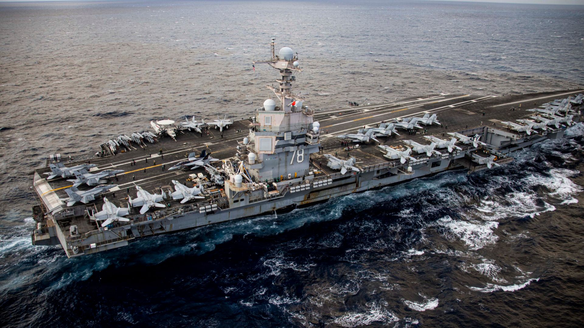 US' 100,000-ton nuclear aircraft carrier redeployed in Red Sea