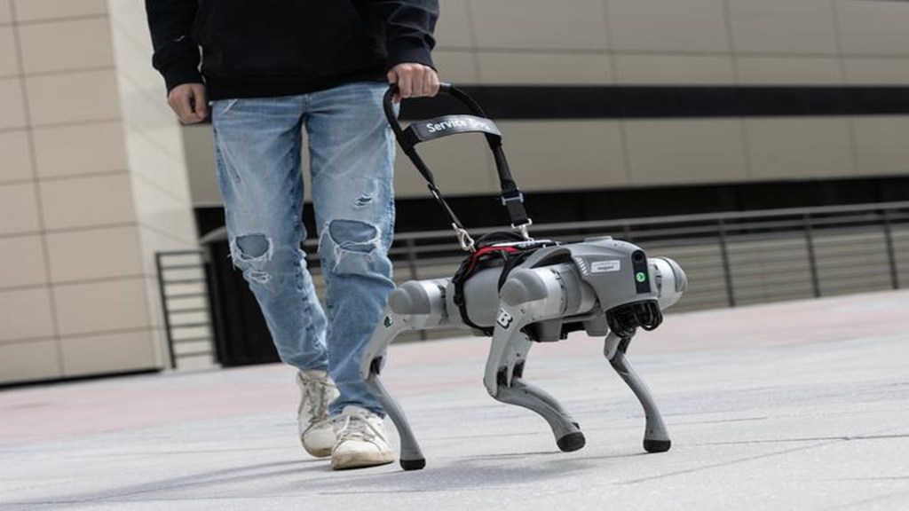 AI-powered robotic guide dog uses voice to guide visually impaired users in real time