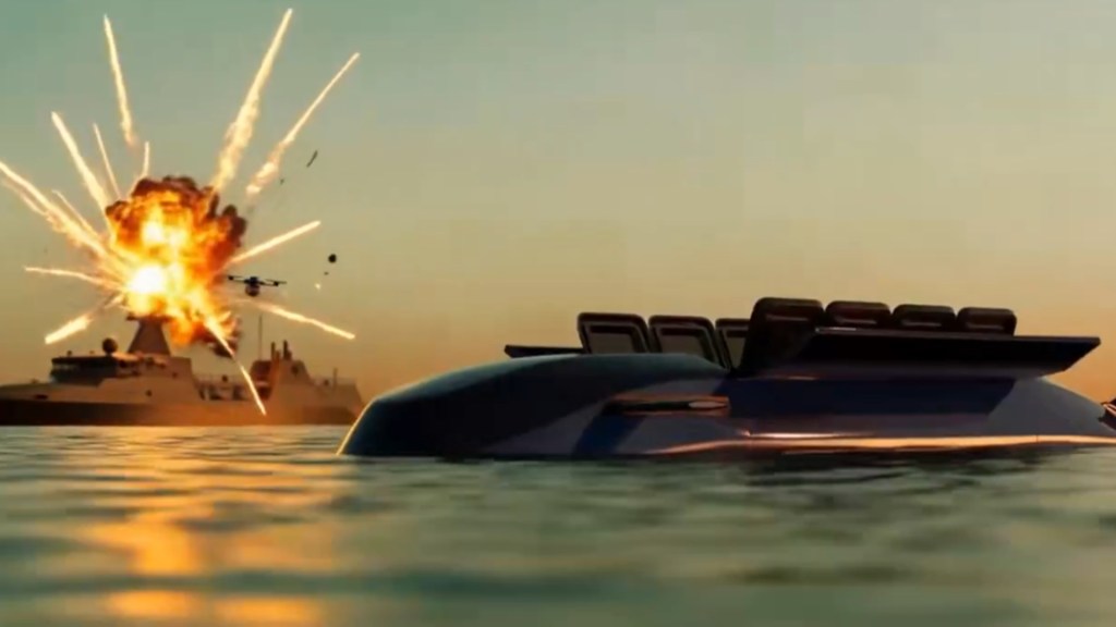 Uncrewed 37-foot Orca-like strike submarine can unleash missiles and FPV drones