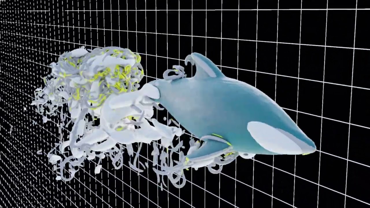 Scientists identify vortex rings as key to dolphin speed using a supercomputer