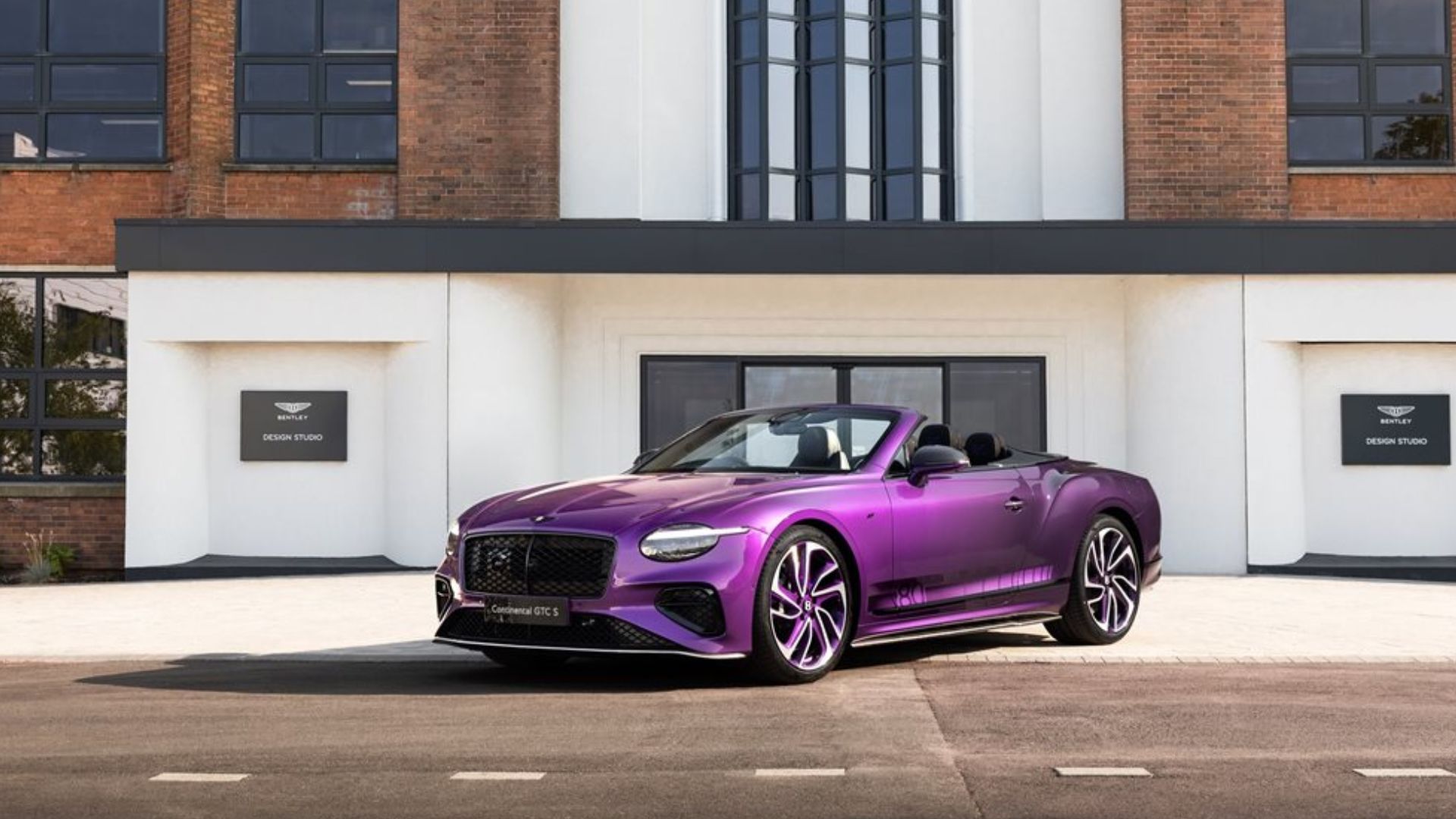 美品✴︎BENTLEY ベントレー上質カシミヤ 100パー世界マフラー 紫 Bentley unveils stunning one-off Continental GTC in Supernova Purple