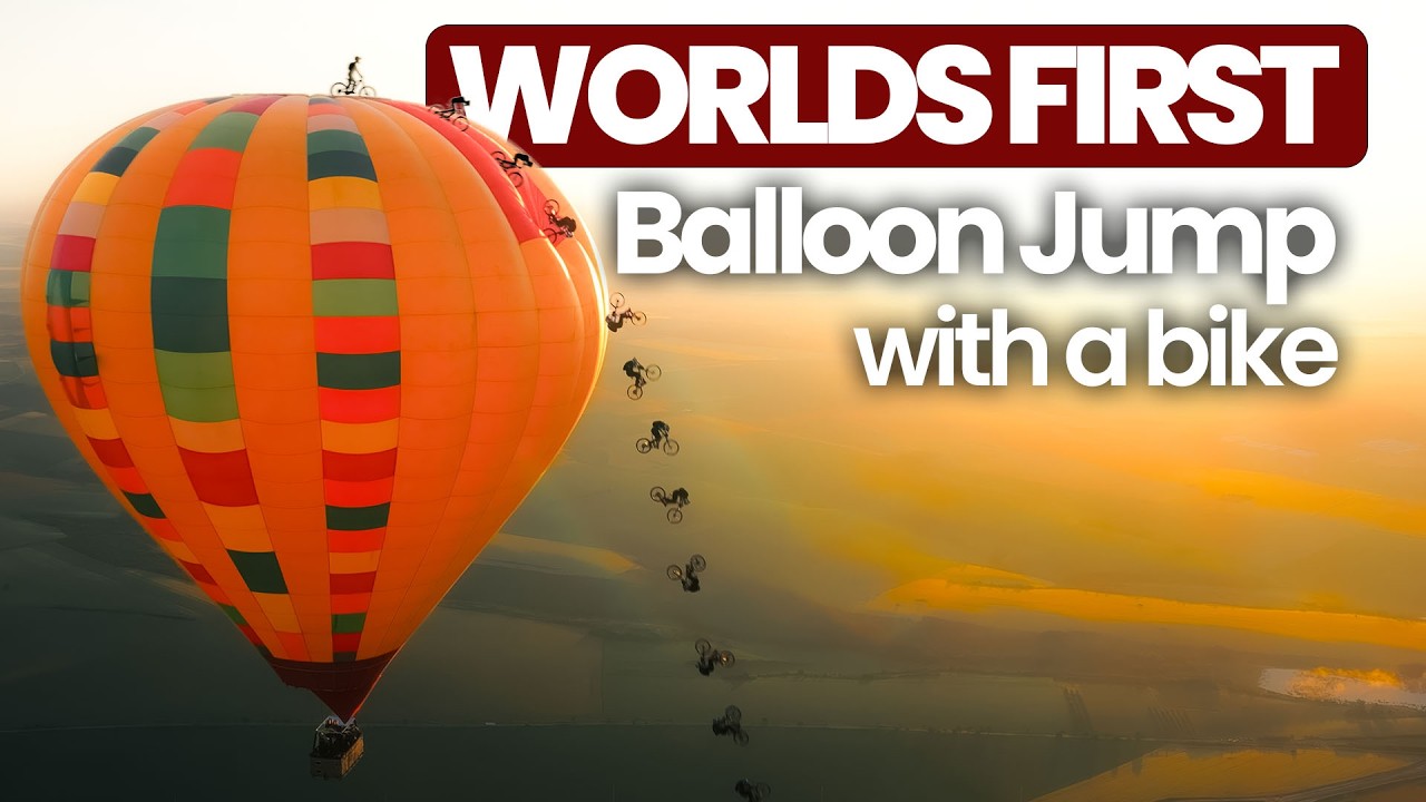 Elias Schwärzler Traverses Hot Air Balloon Canopy Before High-Altitude Jump