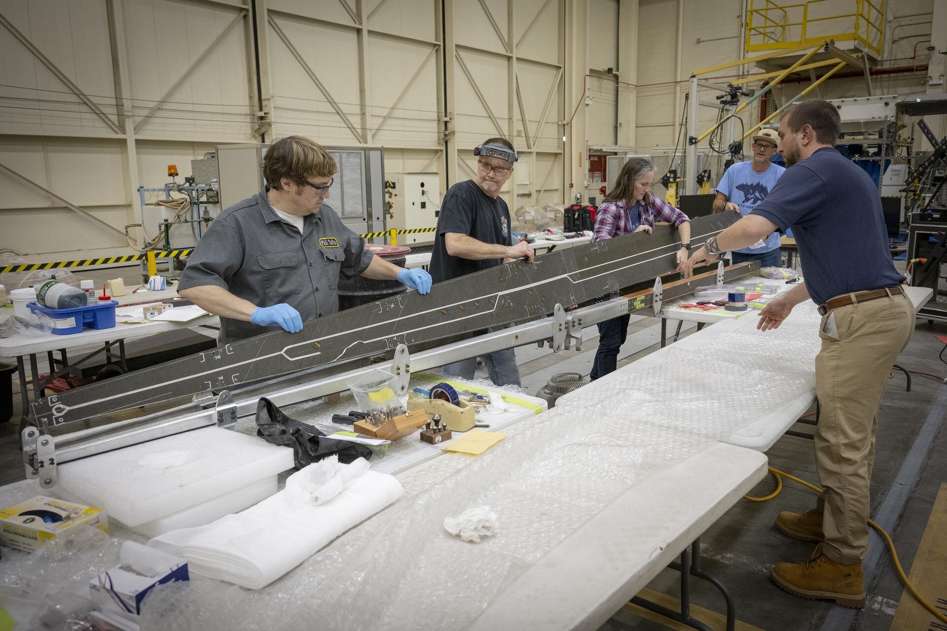 NASA Stress Tests Graphite-Epoxy Wing to Structural Failure