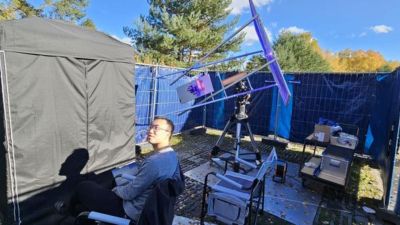 Quantum entanglement generated using sunlight instead of lasers