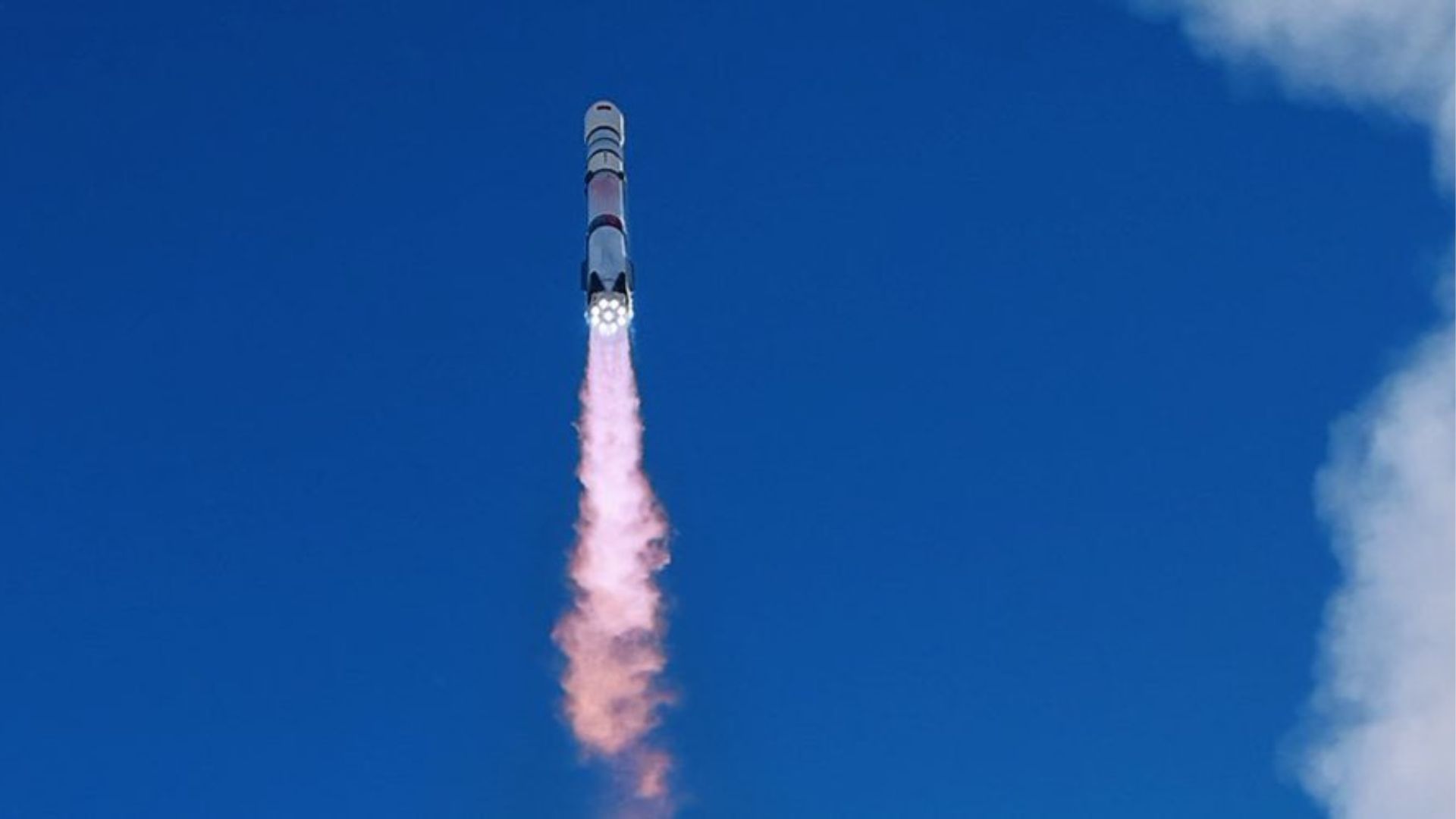 Photograph accompanying LandSpace recovers a steel booster while Super Heavy waits on clearance