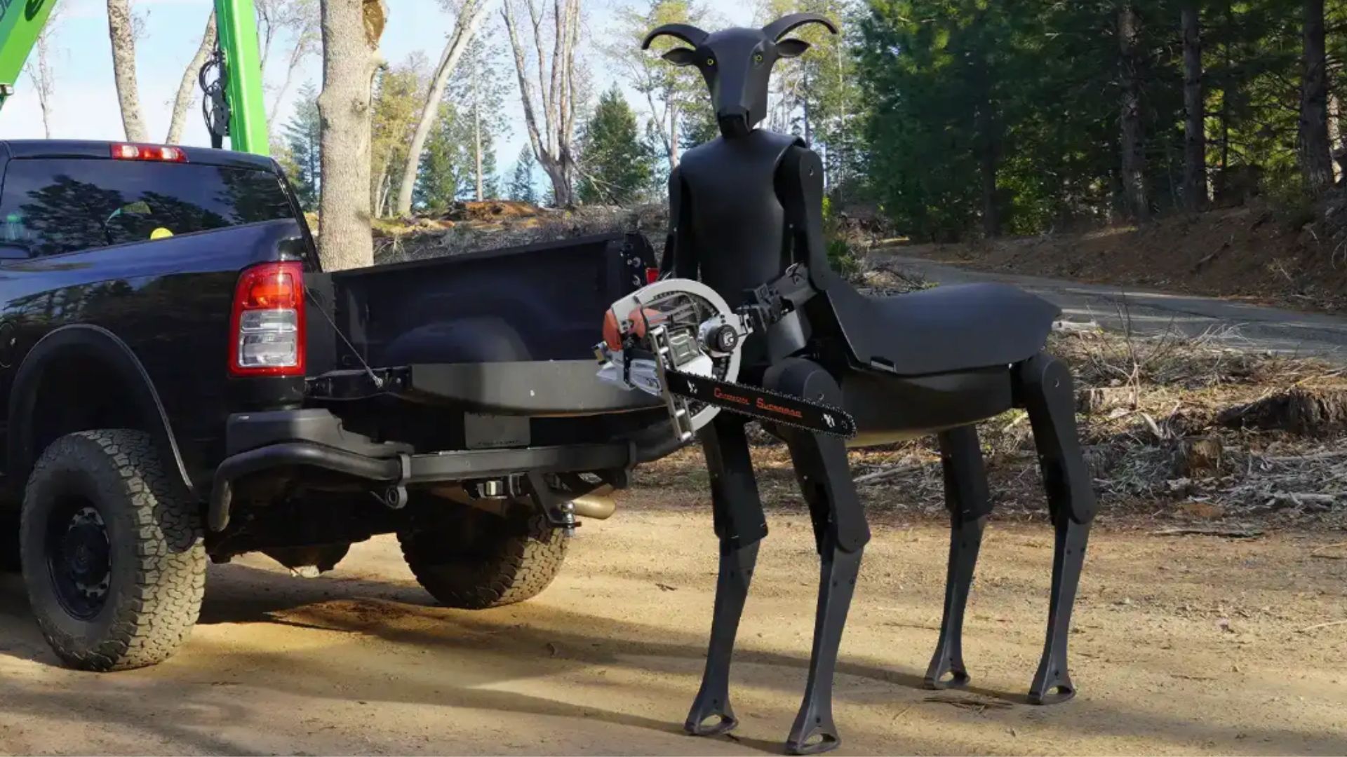 7-foot centaur robot with chainsaw arms built for dangerous rescue missions