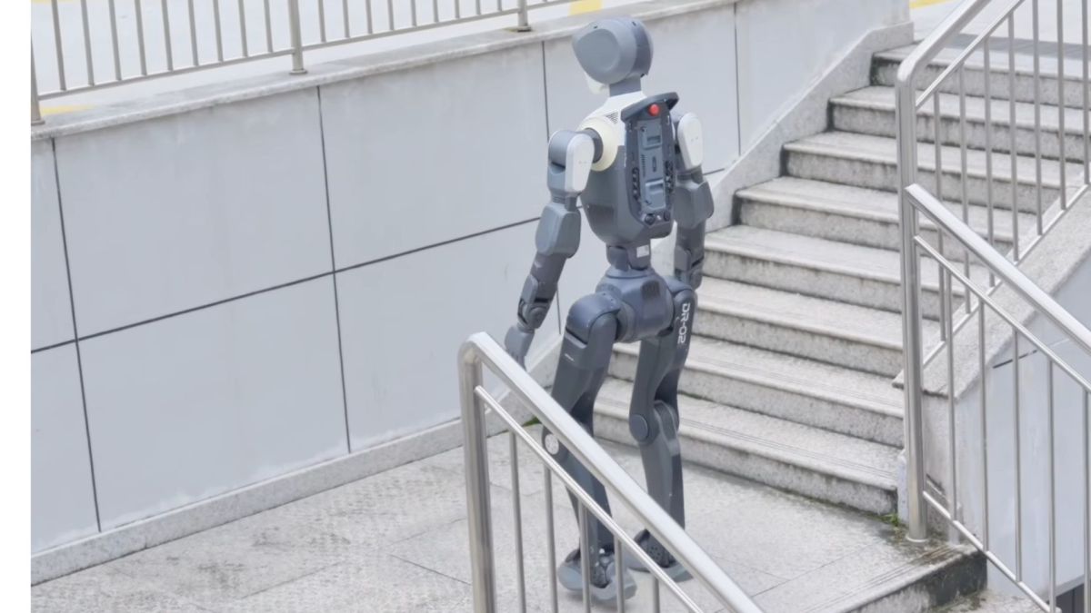 Watch: Deep Robotics humanoid robot conquers real-world concrete stairs, rough terrain
